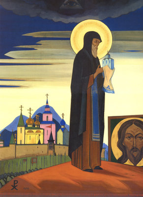 Картина Н.К.Рериха «Сергий Радонежский» (1932 г.)